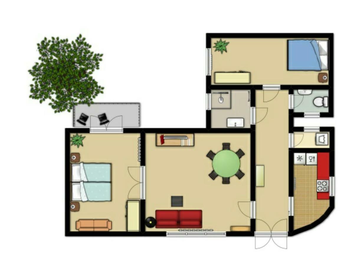 3 Room Apartment In The Beautiful Street Budapešť Exteriér fotografie